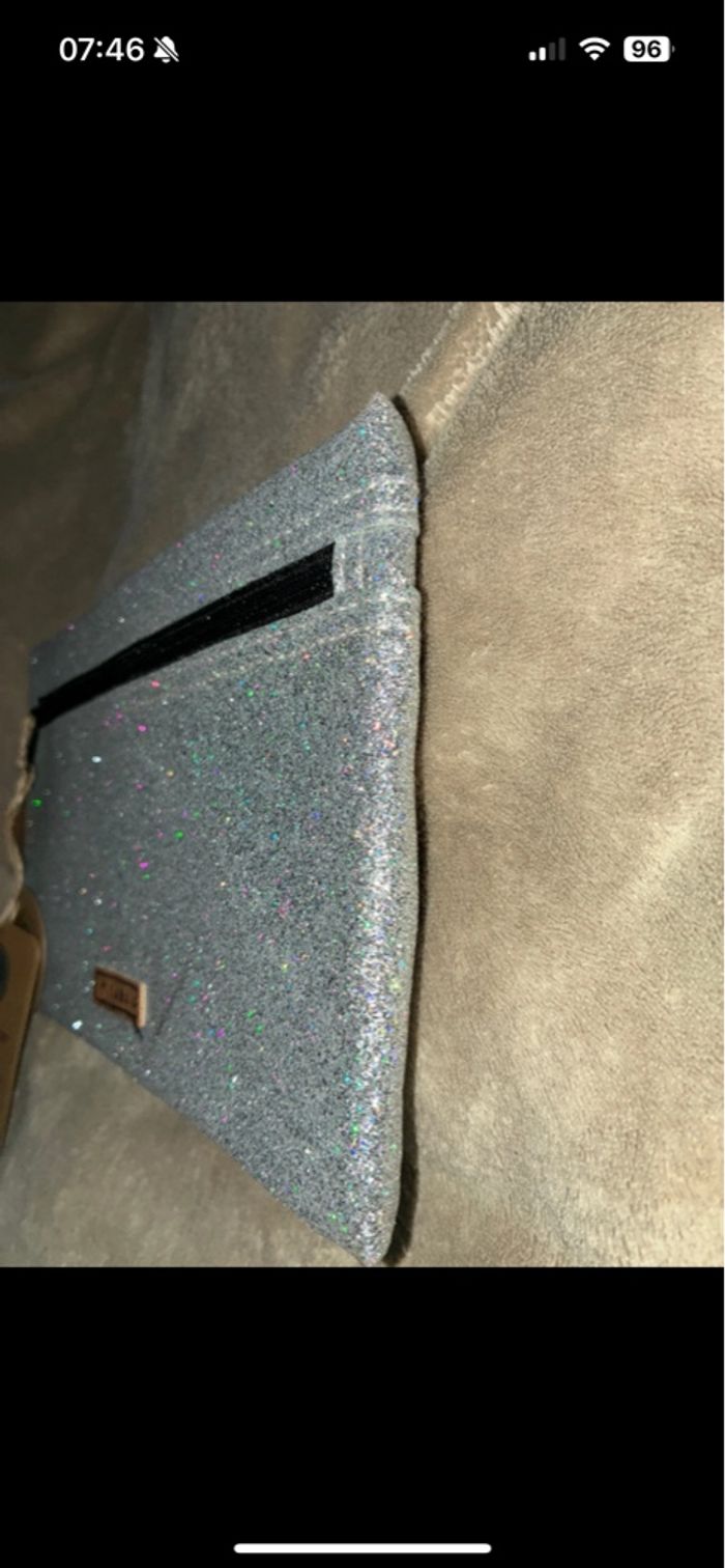 Pochette de Noël glitter buche de Noël - photo numéro 2