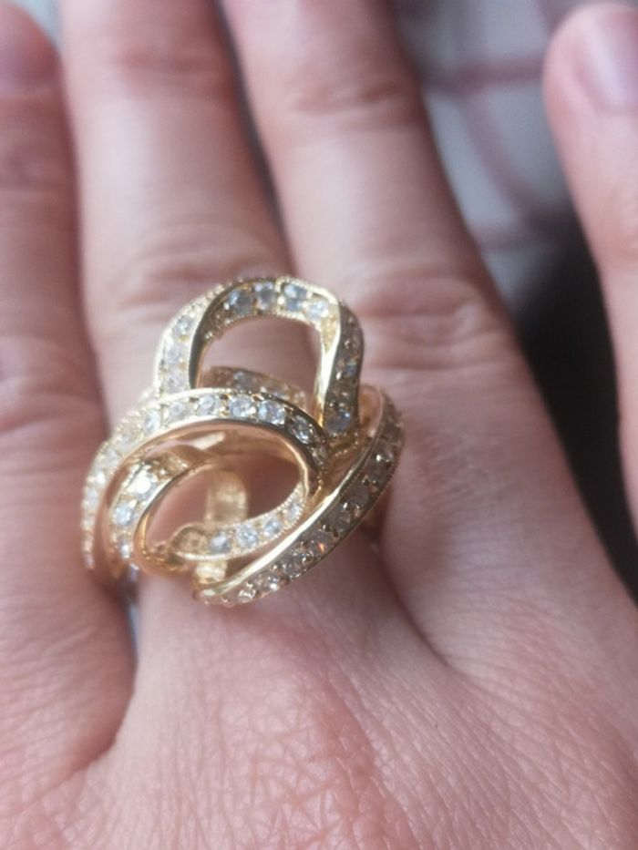 Bague plaqué or - photo numéro 4