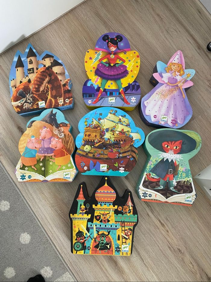 Lot 7 puzzles Djeco