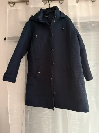 Manteau long bleu