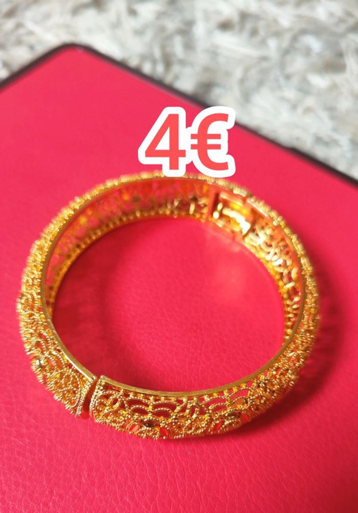 Bracelet doré acier inoxydable