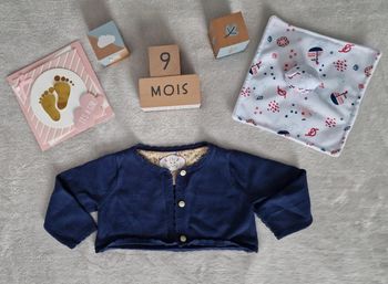 Gilet court bleu celeste - 9M - Sergent Major (TBE)