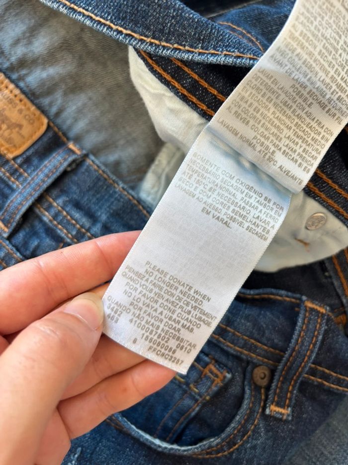 Jean Levi’s 505 straight leg droit bleu foncé vintage y2k 00s taille 44/46 2XL/3XL - photo numéro 11