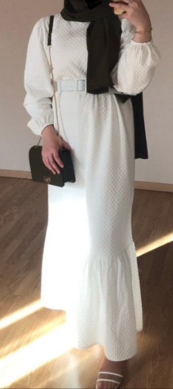 Robe longue blanche