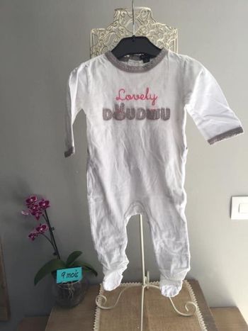 Dors bien pyjama grenouillère fille 9 mois