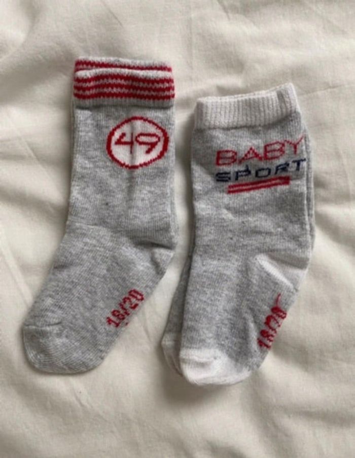 Chaussettes neuves garcon 18/20