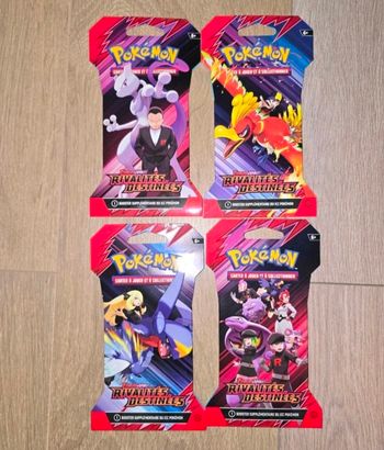 Pokemon lot de 4 booster ev10 rivalité destinées 