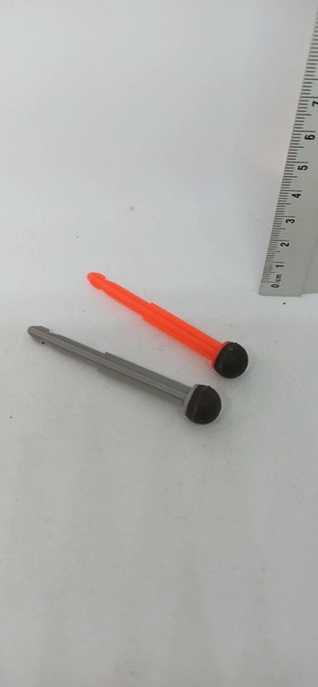 2 projectiles flèches bout en mousse pour canon playmobil