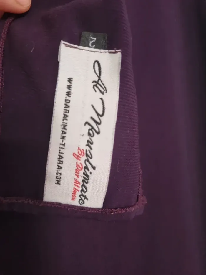 Jilbeb 2 pièces cape et jupe aubergine - photo numéro 7