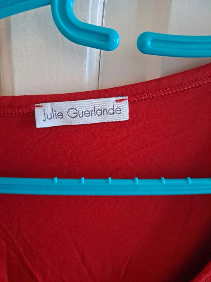 Jolie haut asymétrique rouge S julie guerlande - photo numéro 4