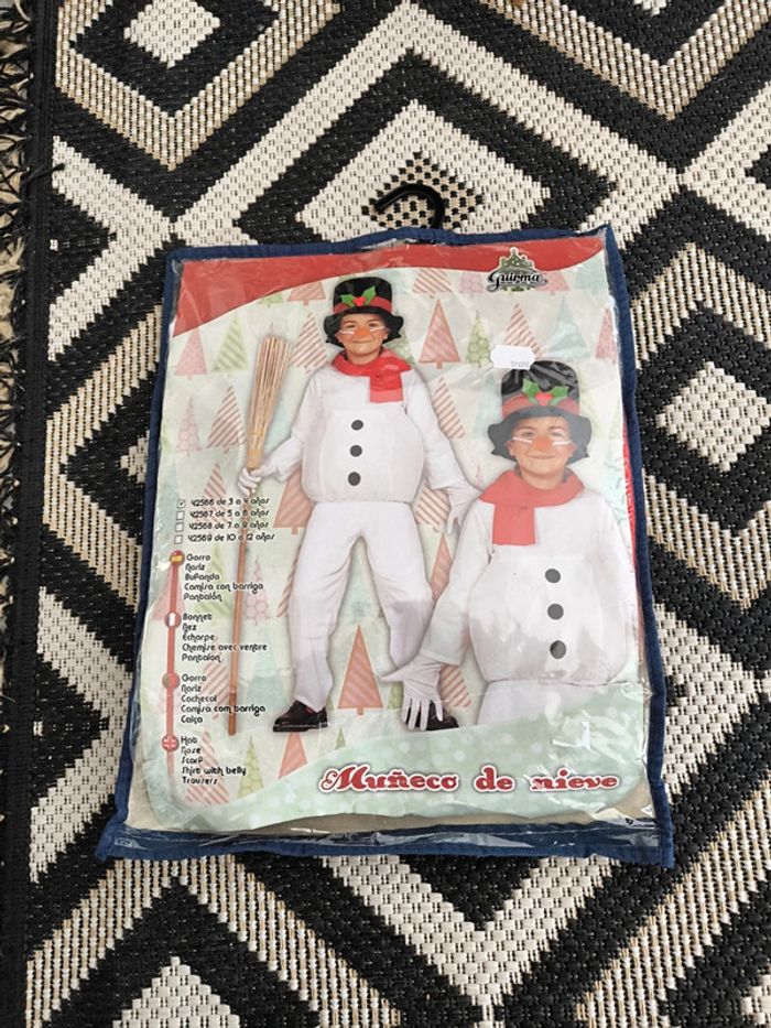 Déguisement bonhomme de neige 3-4 ans neuf