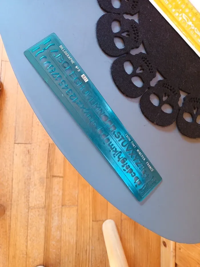Lot de 2 règles avec chiffres et lettres - photo numéro 2