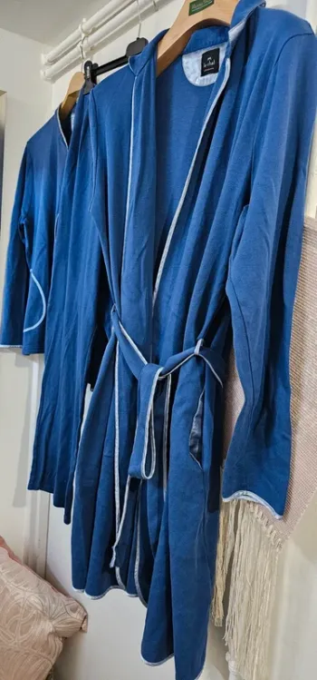 Ensemble 3 pièces Pyjama et Peignoir Coton Le Chat Taille 46