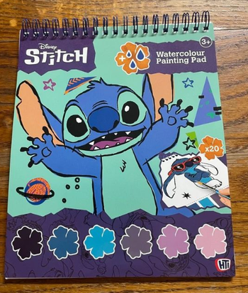Bloc de peinture avec aquarelles Stitch Disney neuf