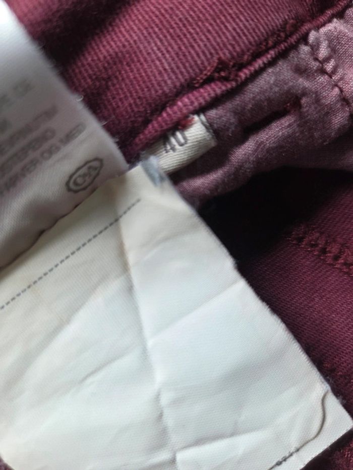Short bordeaux ckh - taille L - photo numéro 3