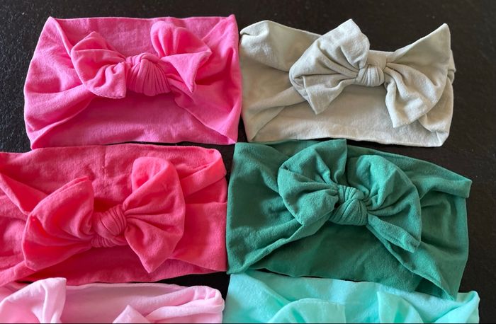 Lot de 12 bandeaux cheveux  bébé fille - photo numéro 3