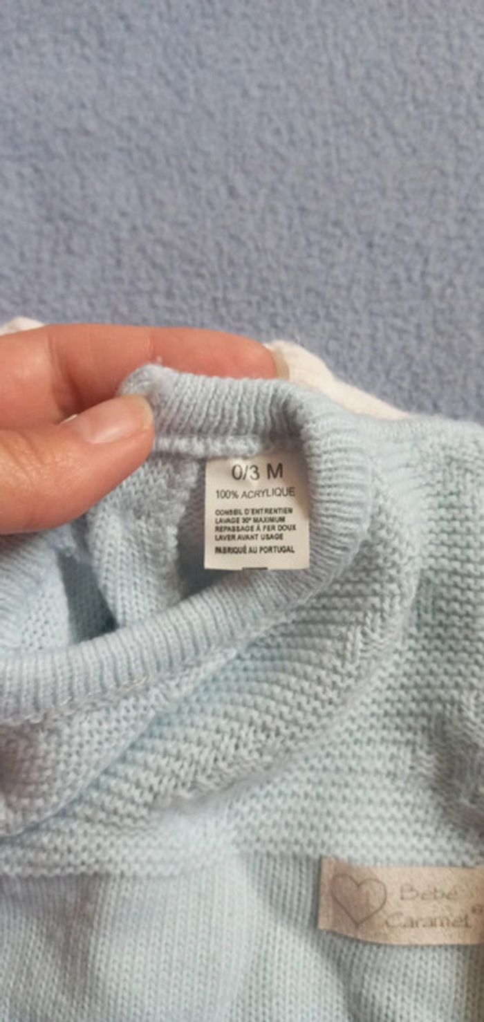 Lot de 2 combinaison Bébé Caramel taille 0/3 mois - photo numéro 7