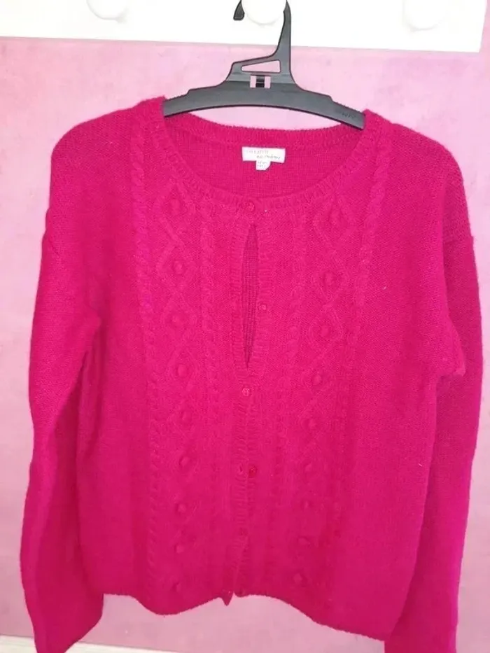 Gilet torsadé DPAM 12 ans fille