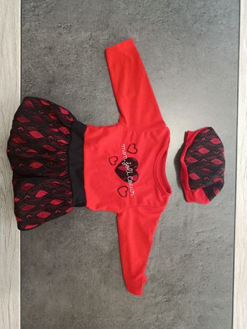 Ensemble robe et bonnet