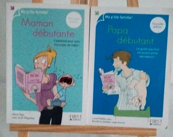 Lot de 2 livres maman et papa débutant collection ma petite famille