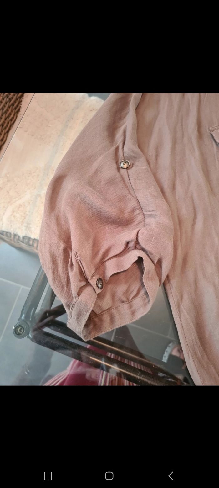 Jolie blouse manche longue on peu les retrousser de chez cache cache - photo numéro 4