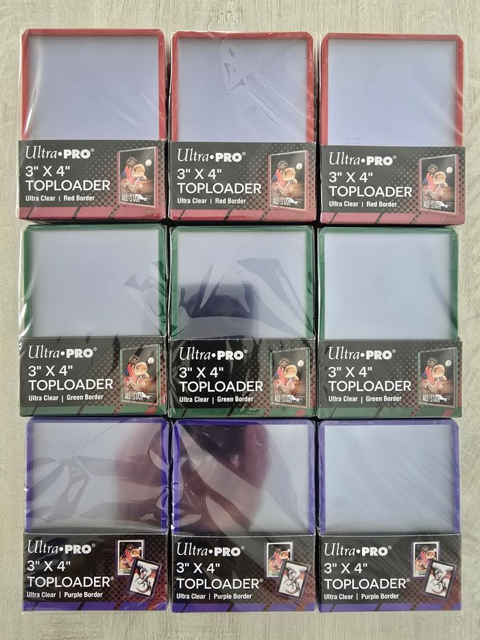 Lot de 9 paquets de 25 Toploaders Ultra Pro