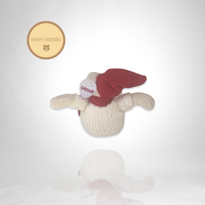 Peluche Chien blanc noel Oscar J-line A923 - photo numéro 2