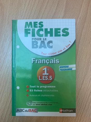 Livre Bac français