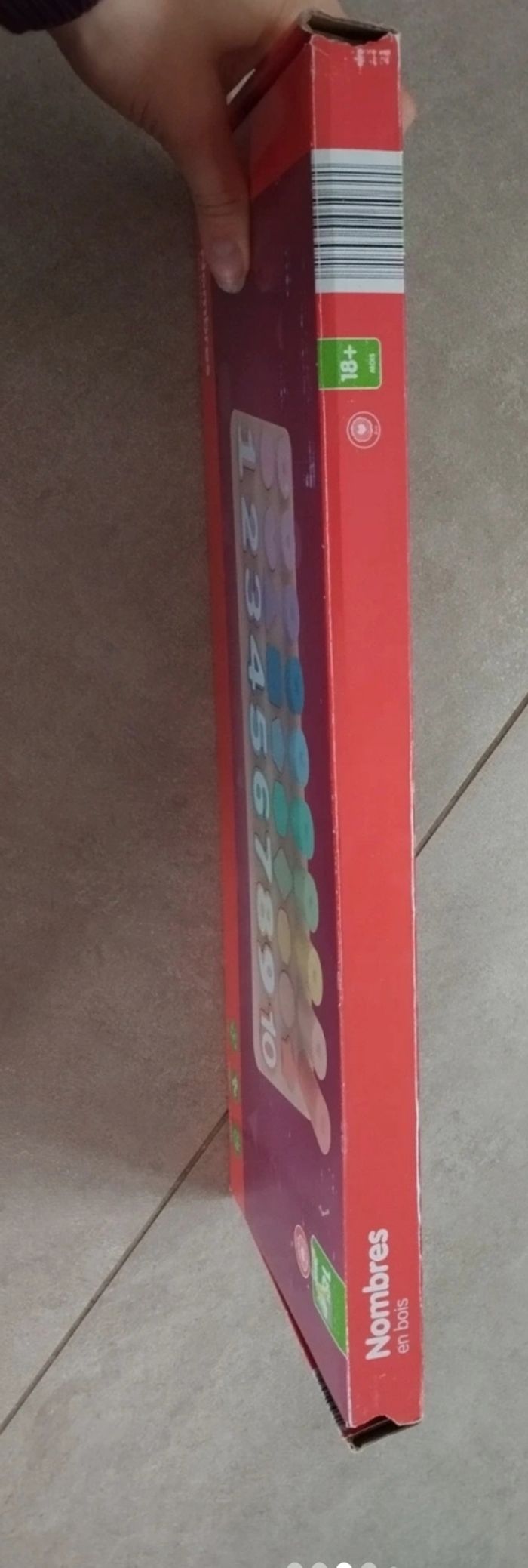 Jeu Montessori nombres en bois 18 mois et + - photo numéro 3