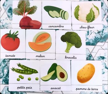 Cartes Légumes - Inspiration Montessori