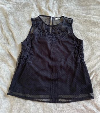 Haut dentelle noir doublé