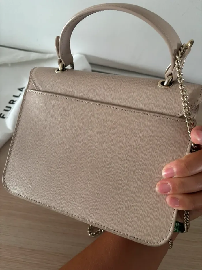 Sac à main et porte-monnaie Furla beige - photo numéro 8