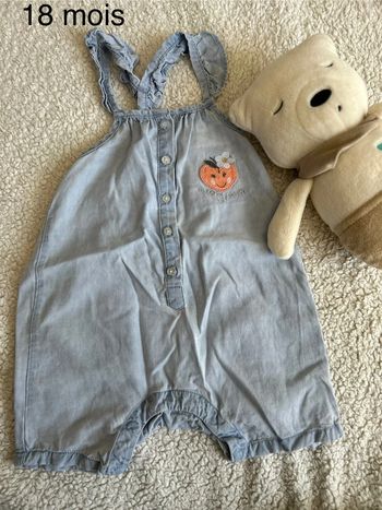 Combi short fille 18 mois