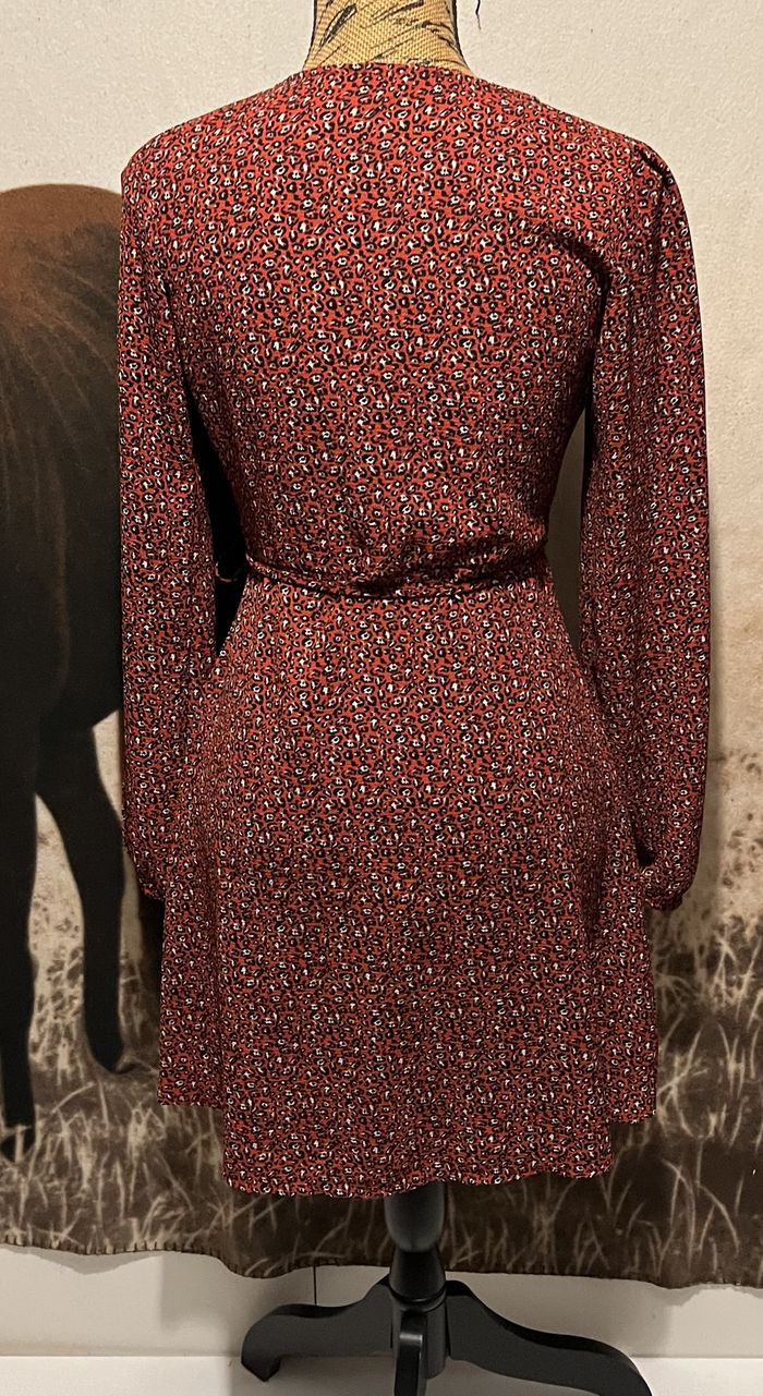 Robe cache coeur bordeaux (XS - 34) - photo numéro 2