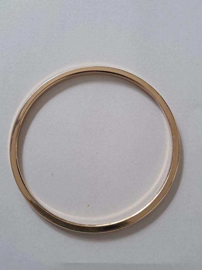 Bracelet jonc doré fantaisie - photo numéro 2