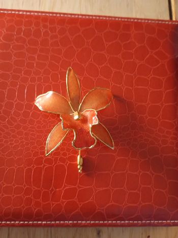 Grosse Broche orchidée