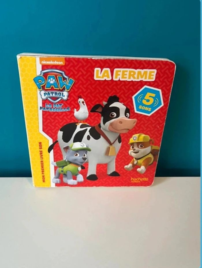 Livre sonore la ferme pat patrouille