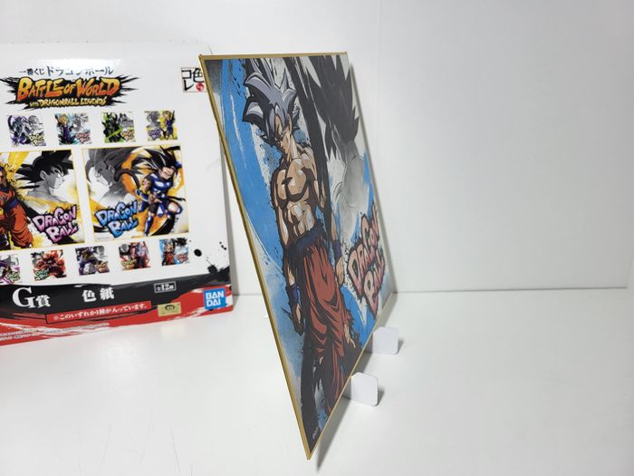 Dragon Ball Legend Battle Of World Ichiban Kuji G Shikishi Goku Instinct 20X20Cm - photo numéro 6