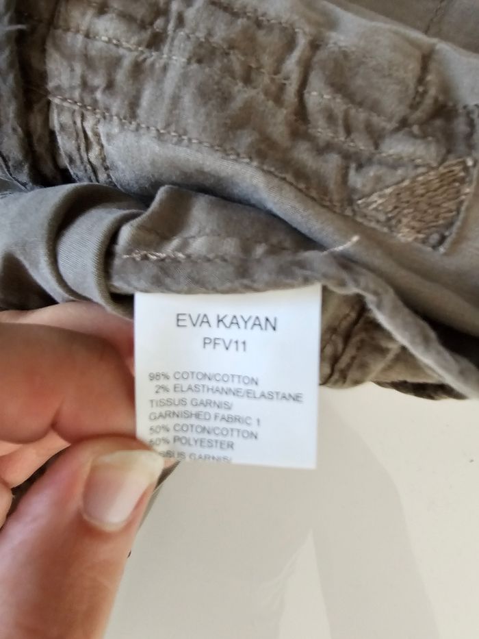 Veste couleur sable taupe Eva Kayan années 2000 taille 40 L - photo numéro 4