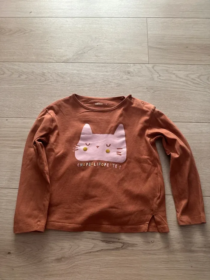 Teeshirt manches longues Gémo 4 ans