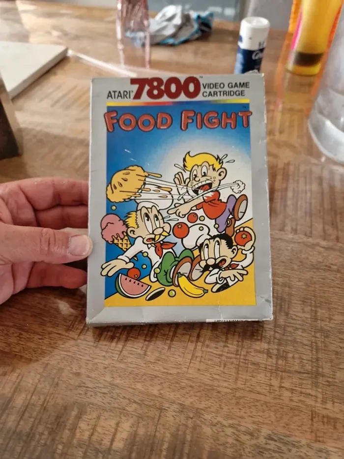Boite et notice du jeu atari 7800 food fight