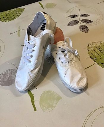 Basket bio en papier imperméable et résistante blanche de taille 41 marque Civic duty