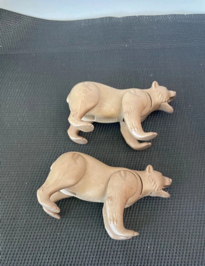 Playmobil lot 2 figurines Ours brun Grizzly Wiltopia très bon état comme neuf - photo numéro 5