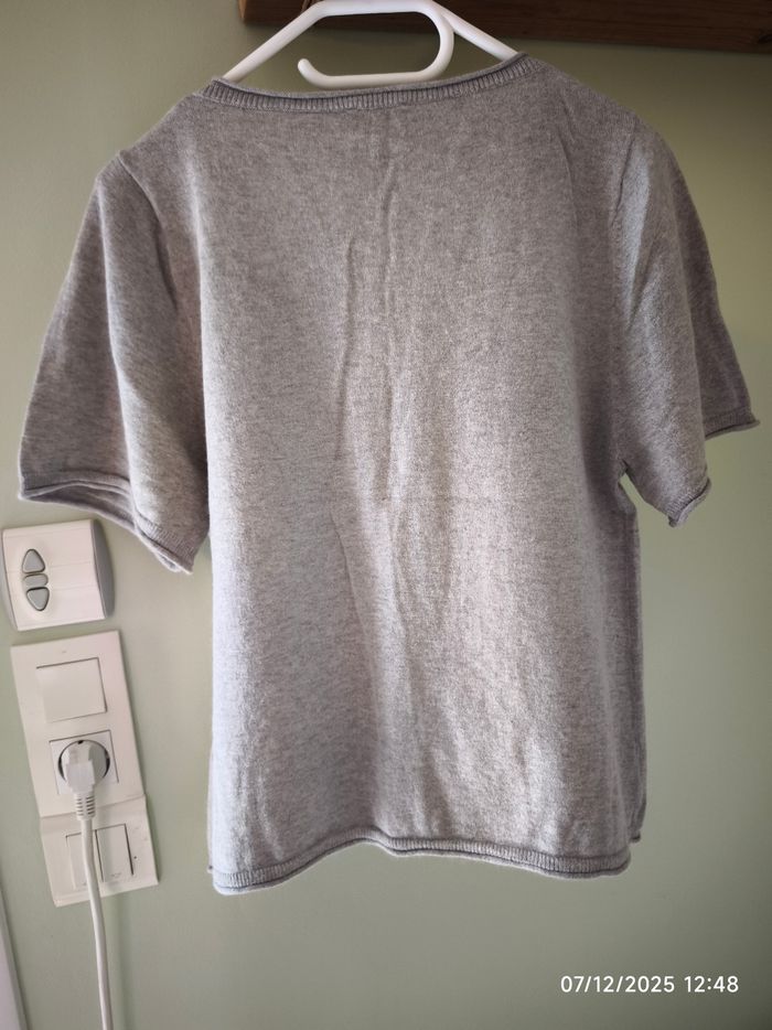 Cardigan gris laine Angora 36 - photo numéro 3