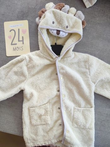 Peignoir enfant lion