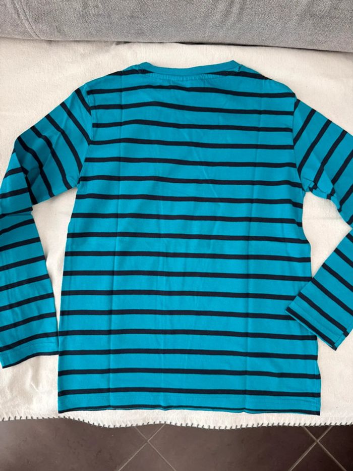 Lot 3 tee shirt rayés manches longues 10 ans - photo numéro 4