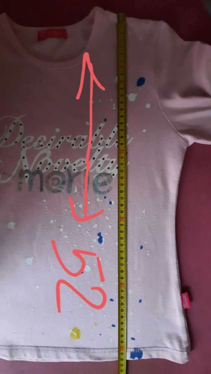 Tee-shirt manches longues rose T. 12 ans - photo numéro 8