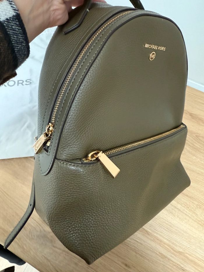 Sac à dos backpacker Valerie Michael Kors Kaki et doré - photo numéro 8