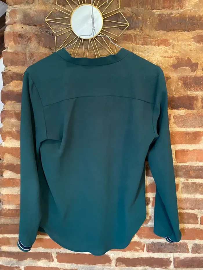 Blouse chemise Lola Jones Vert sapin - photo numéro 3