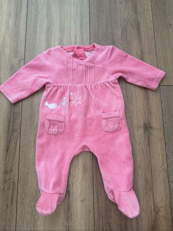 Pyjama vertbaudet rose 1 mois
